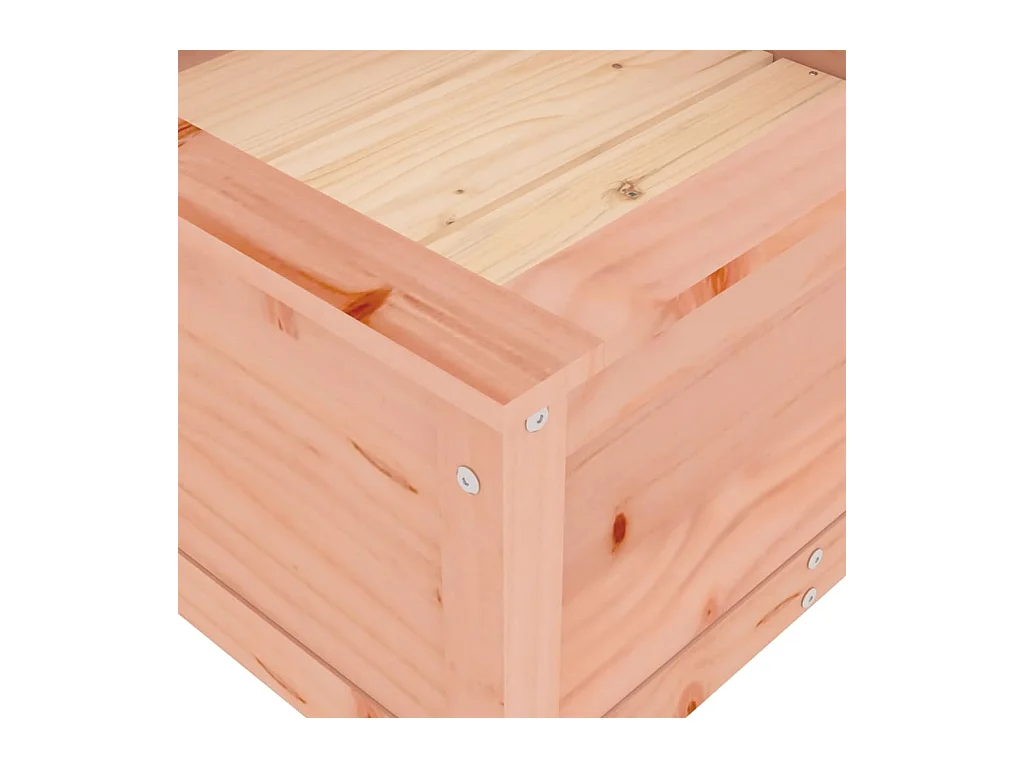 Jardinière bac lit surélevé bois marron 82.5 x 82.5 x 39 cm 02_0037947