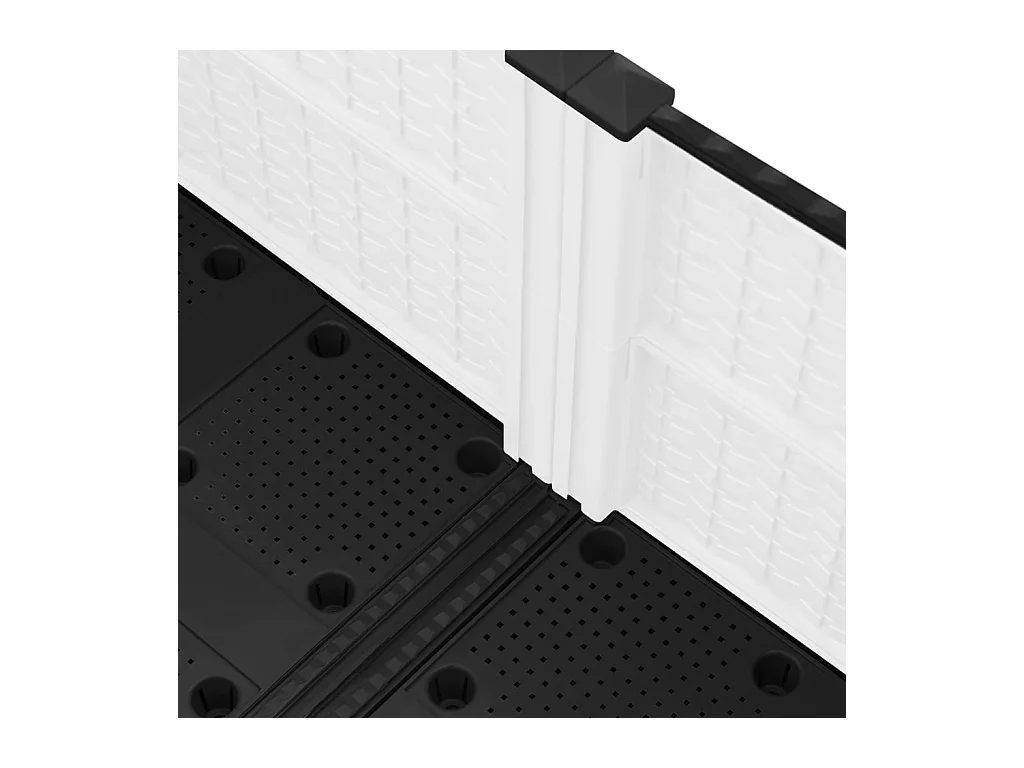 Jardinière bac lit surélevé grise 80 x 80 x 38 cm 02_0039246