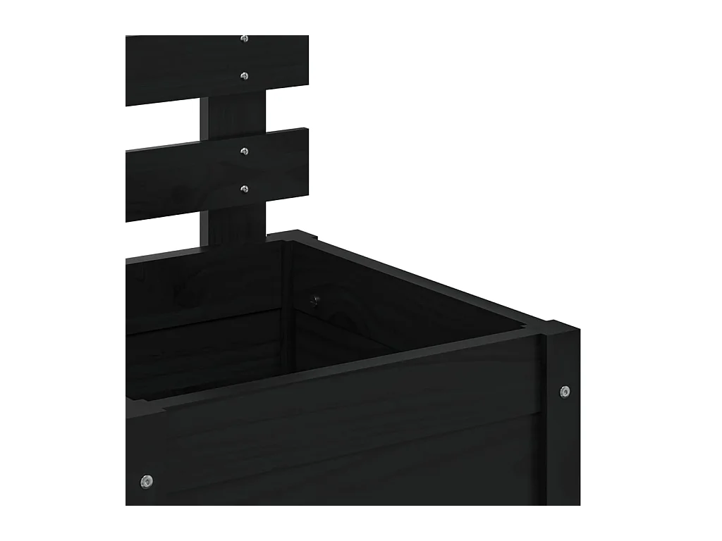 Jardinière bac lit surélevé bois marron 39 x 39.5 x 114 cm 02_0038215