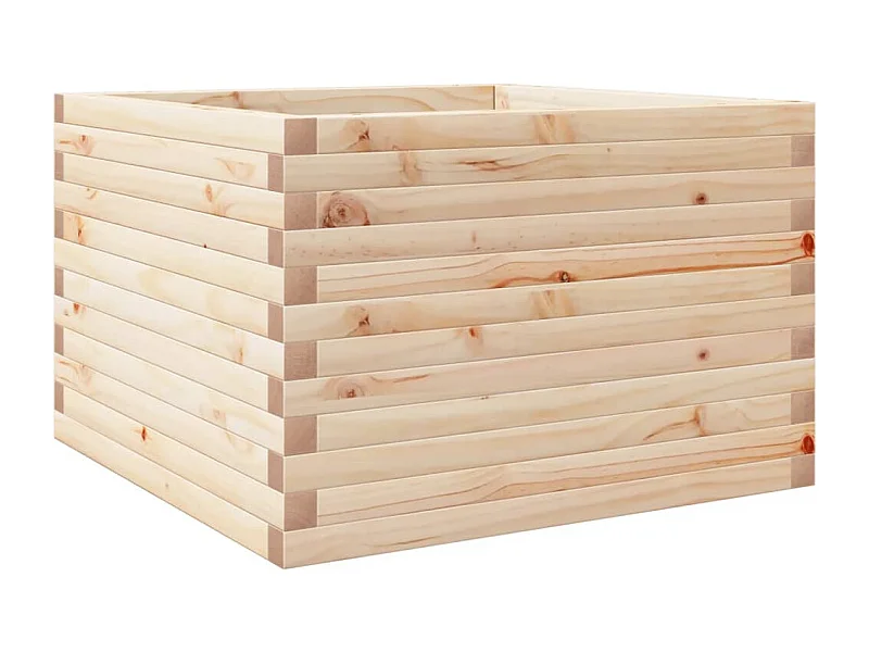 Jardinière bac lit surélevé bois marron 70 x 70 x 45.5 cm 02_0037814