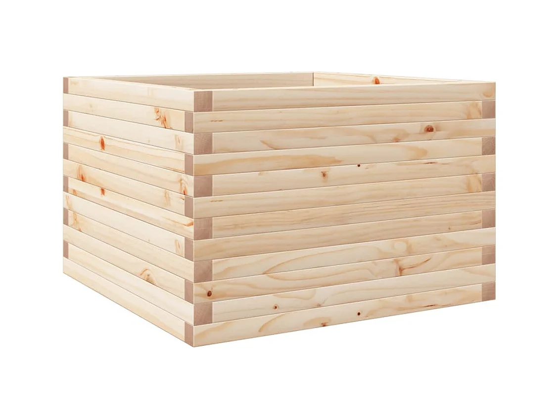 Jardinière bac lit surélevé bois marron 70 x 70 x 45.5 cm 02_0037814