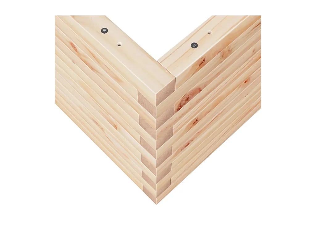 Jardinière bac lit surélevé bois marron 70 x 70 x 45.5 cm 02_0037814