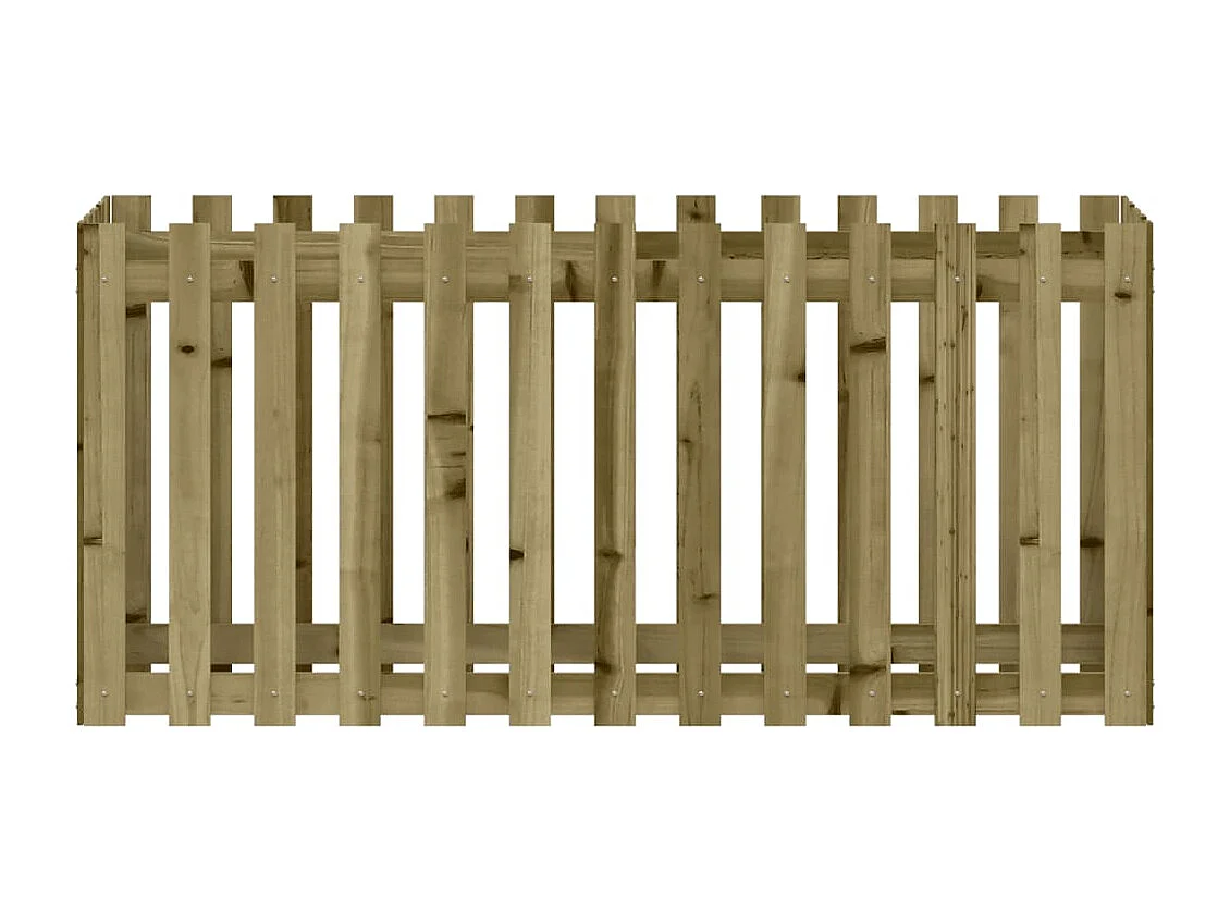 Jardinière bac lit surélevé bois marron 150 x 50 x 70 cm 02_0039813