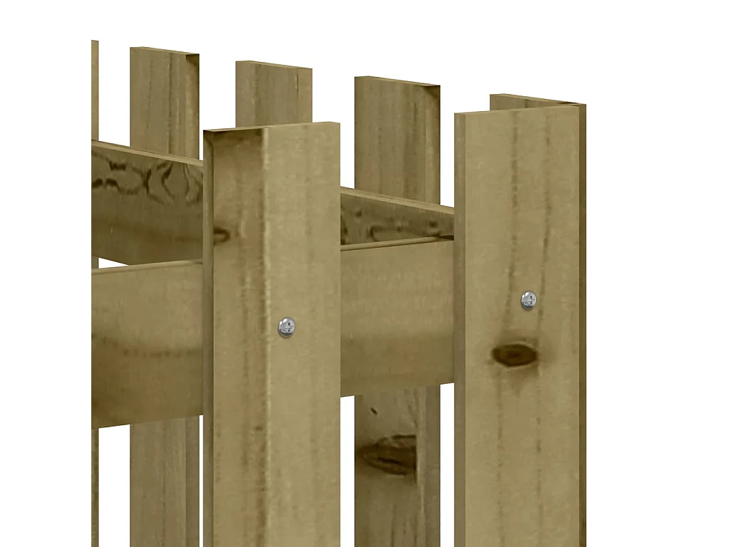 Jardinière bac lit surélevé bois marron 150 x 50 x 70 cm 02_0039813