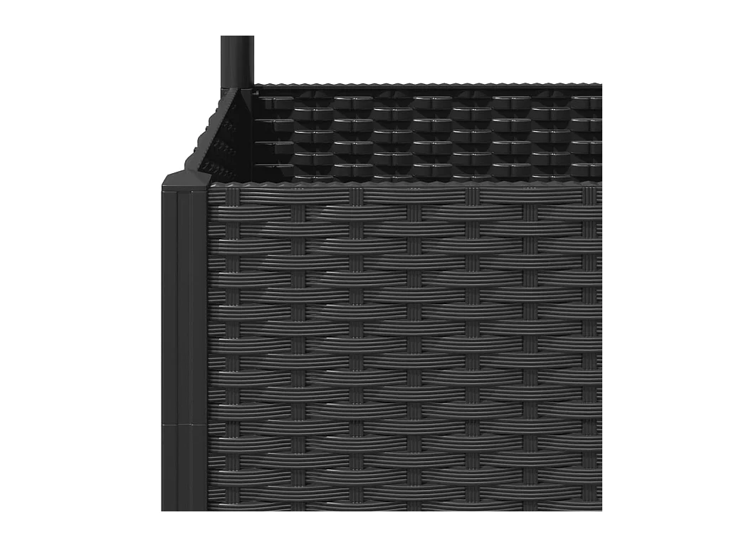 Jardinière bac lit surélevé noire 120 x 120 x 136 cm 02_0038229