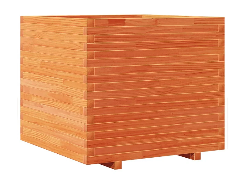 Jardinière bac lit surélevé bois marron 80 x 80 x 72 cm 02_0038505