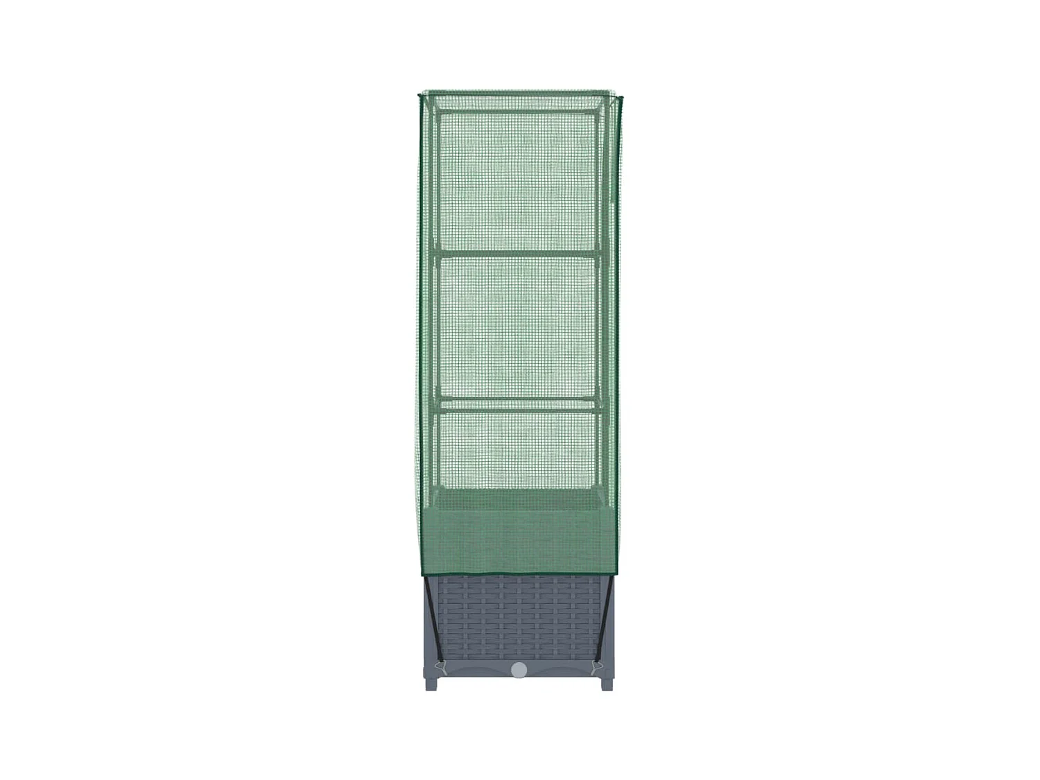 Jardinière bac lit surélevé grise 40 x 40 x 139 cm 02_0038772