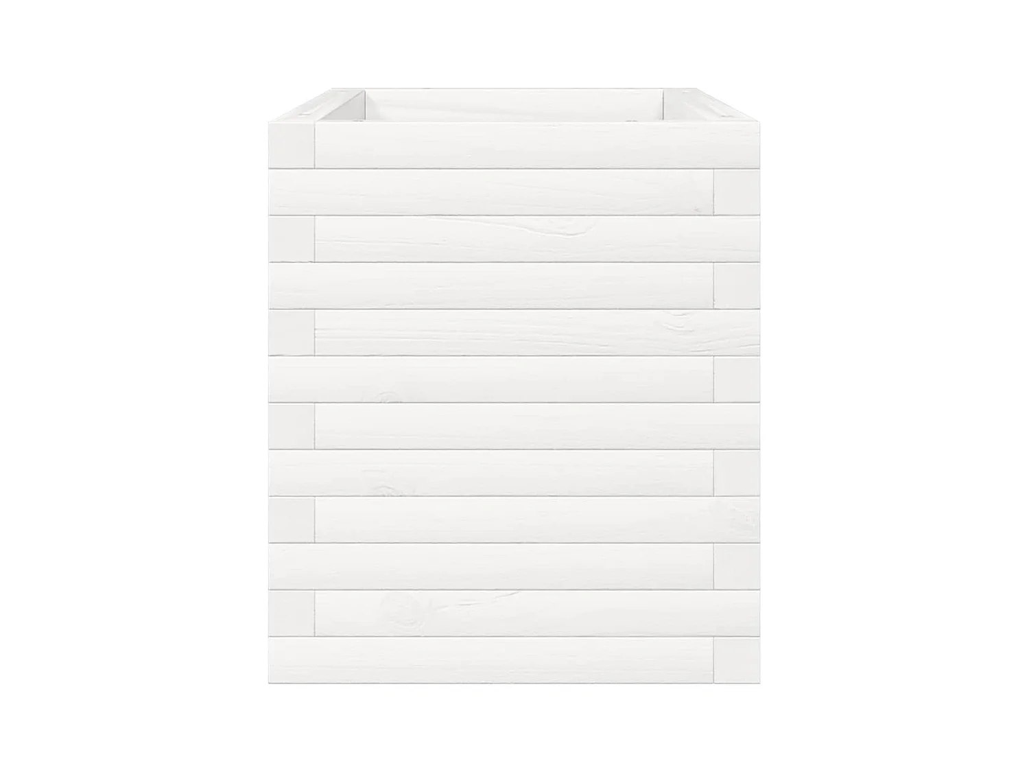 Jardinière bac lit surélevé bois blanche 70 x 40 x 45.5 cm 02_0037779