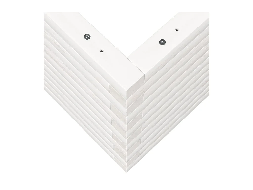 Jardinière bac lit surélevé bois blanche 70 x 40 x 45.5 cm 02_0037779