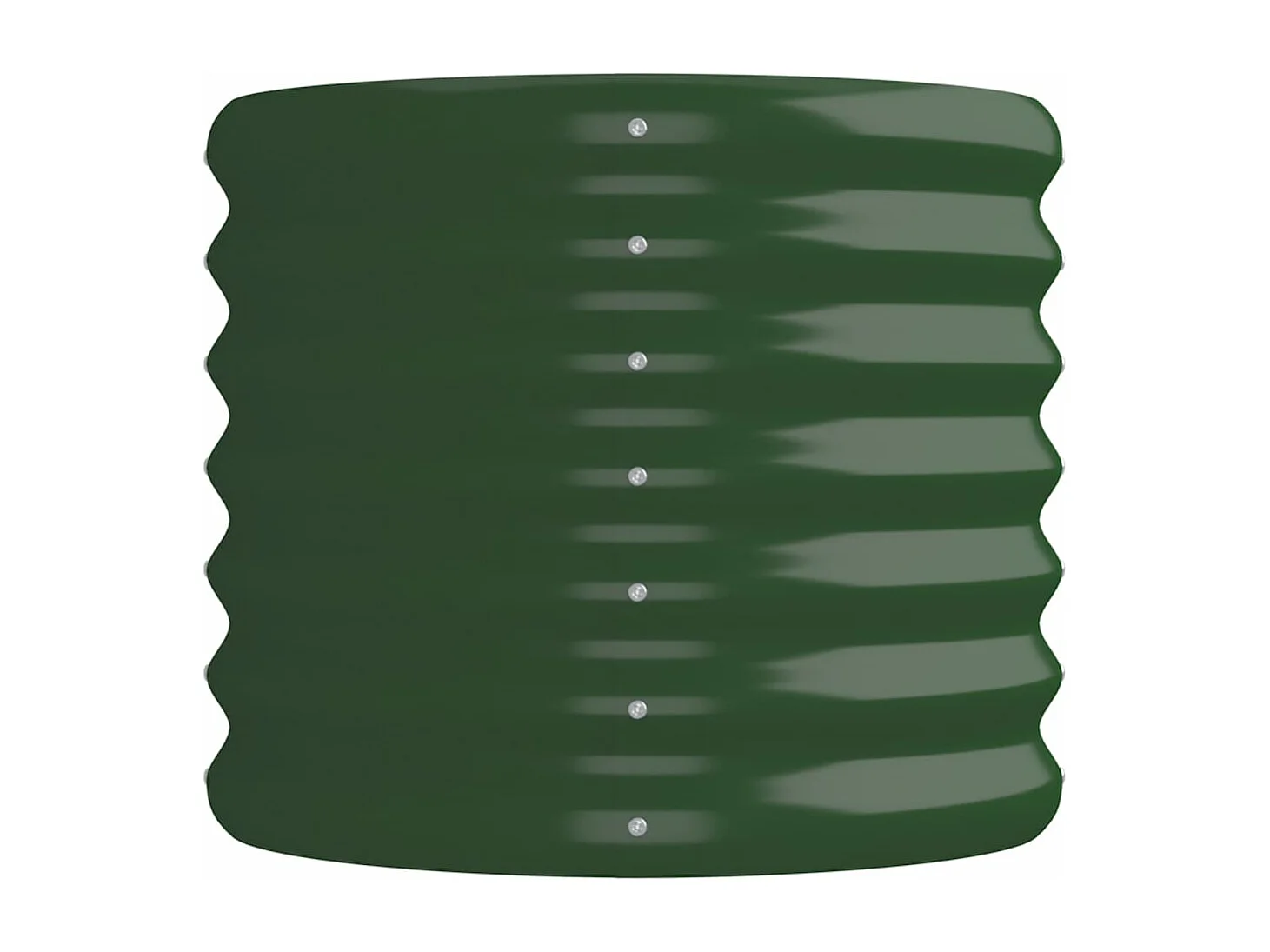 Macetero bancal elevado plantas flores terraza jardín jardín acero con recubrimiento en polvo 152 x 40 x 36 cm verde 02_0039577