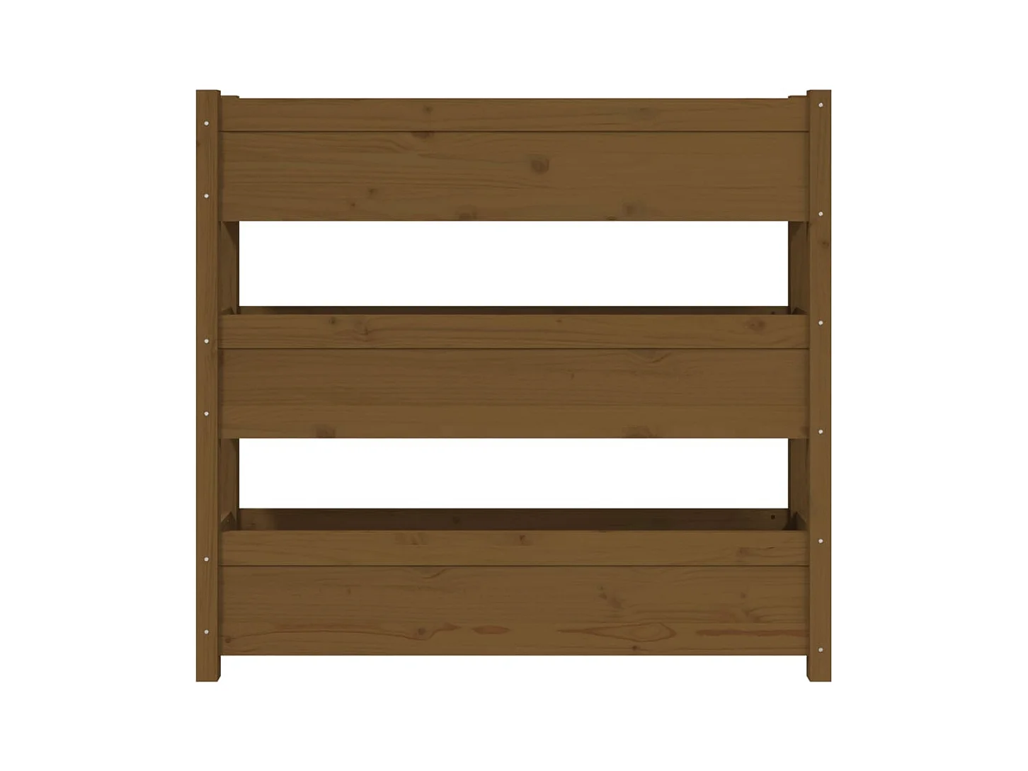 Jardinière bac lit surélevé bois marron 112 x 25 x 104.5 cm 02_0037396