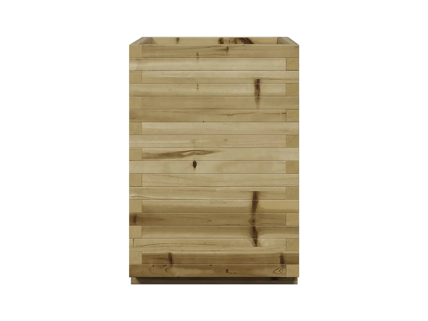 Jardinière bac lit surélevé bois marron 50 x 50 x 72.5 cm 02_0037679