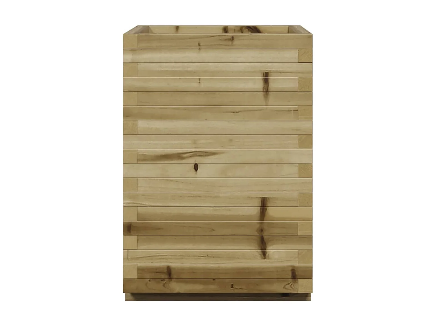 Vassoio per fioriera aiuola rialzata piante fiori terrazza giardino 50 x 50 x 72,5 cm legno di pino impregnato marrone 02_0037679