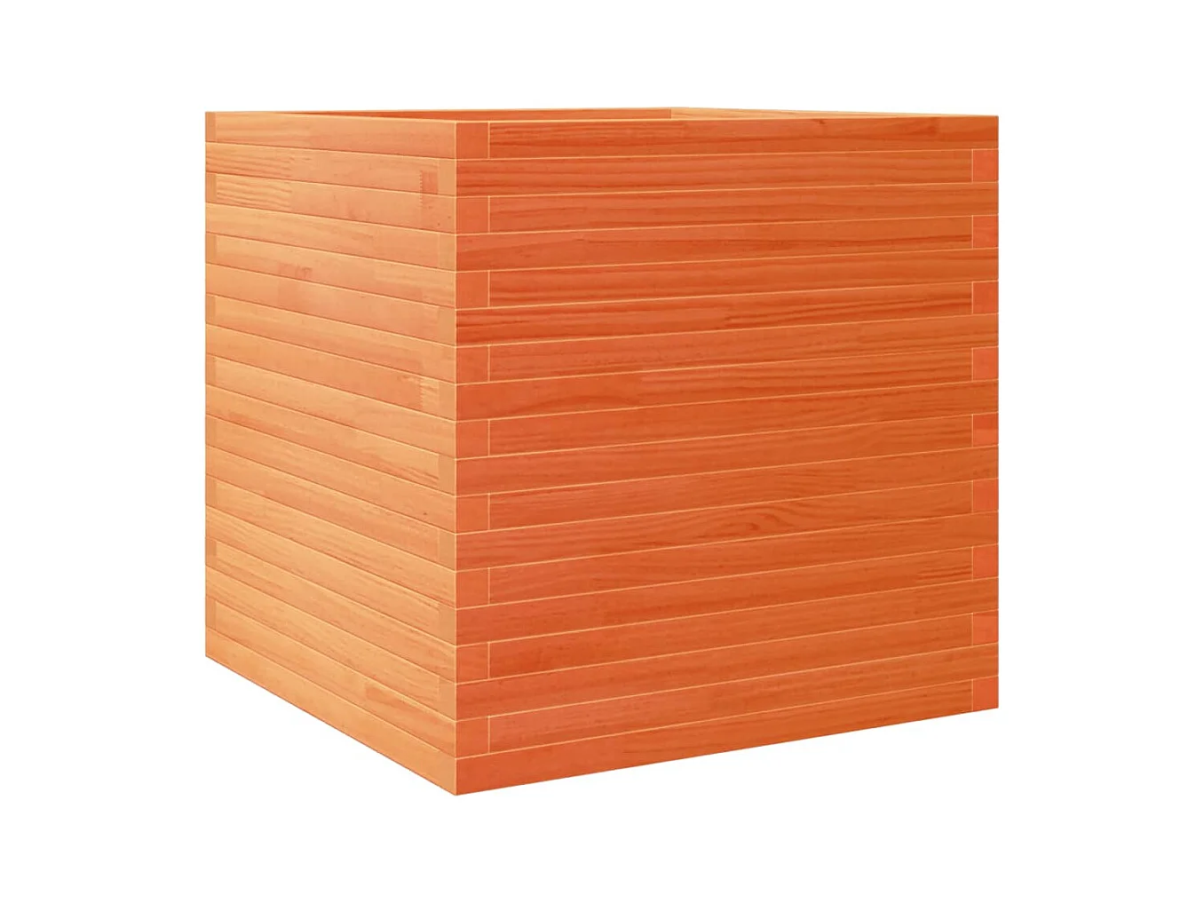 Jardinière bac lit surélevé bois marron 70 x 70 x 68.5 cm 02_0038494