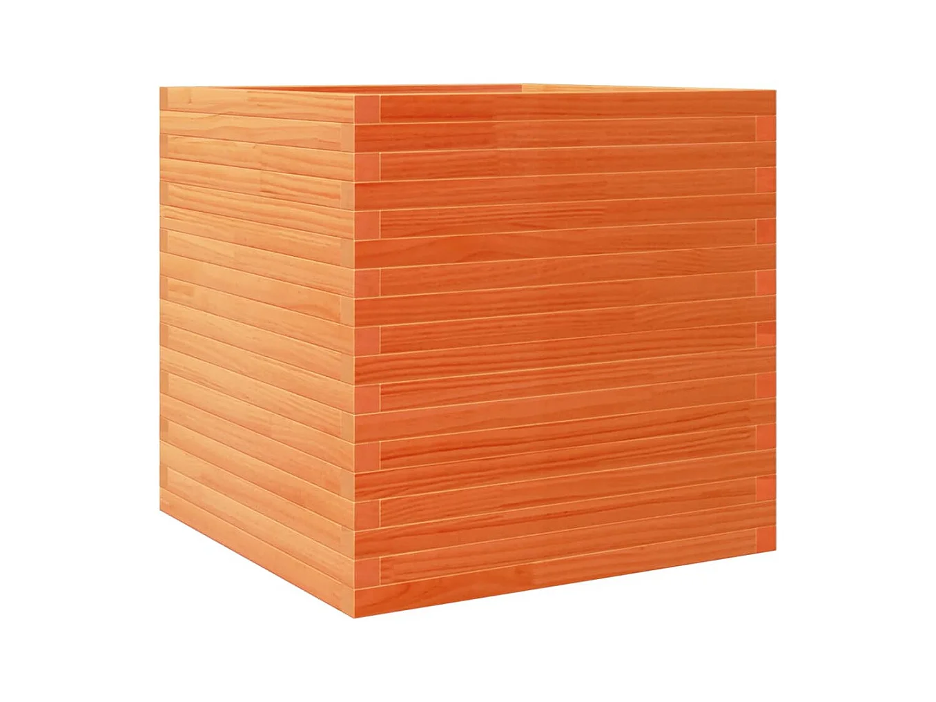 Vassoio per fioriera aiuola rialzata piante fiori terrazza giardino cera 70 x 70 x 68,5 cm legno di pino massiccio marrone 02_0038494