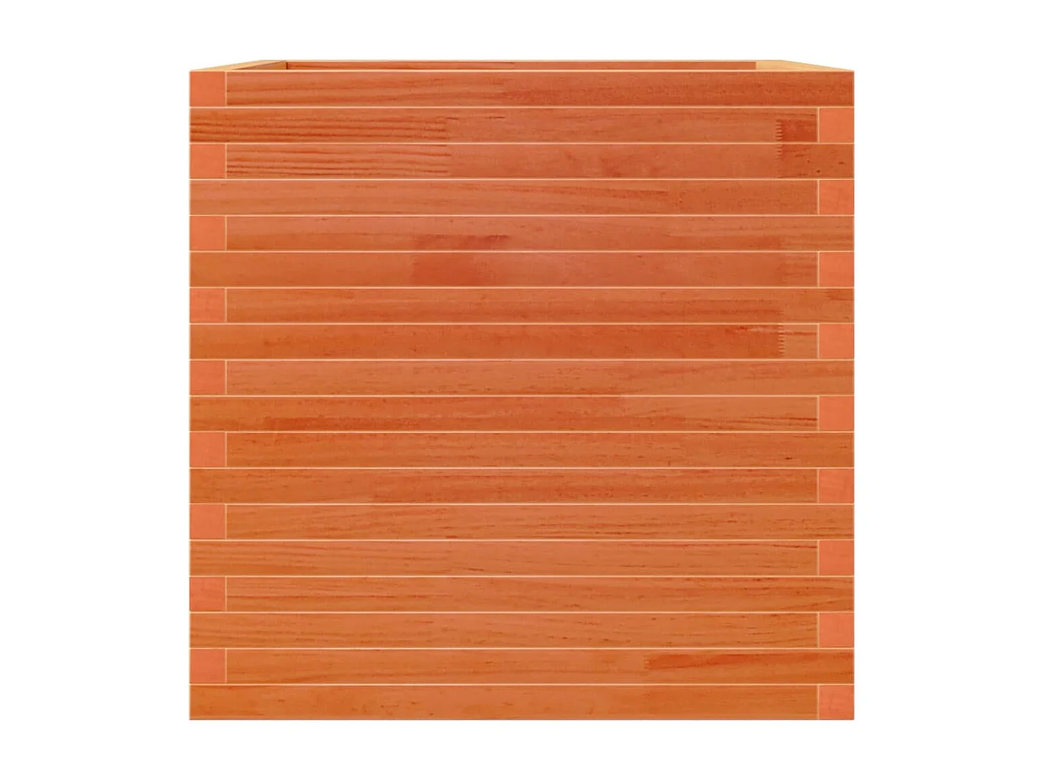 Vassoio per fioriera aiuola rialzata piante fiori terrazza giardino cera 70 x 70 x 68,5 cm legno di pino massiccio marrone 02_0038494