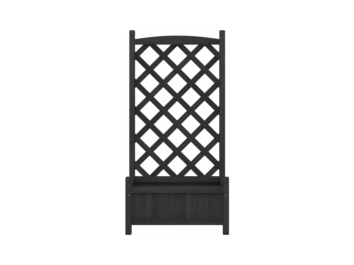 Jardinière bac lit surélevé bois marron 55 x 29.5 x 110 cm 02_0038334