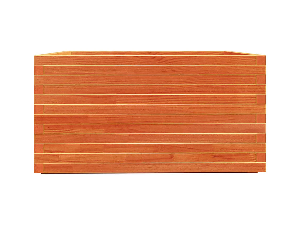 Jardinière bac lit surélevé bois marron 90 x 90 x 49.5 cm 02_0038530