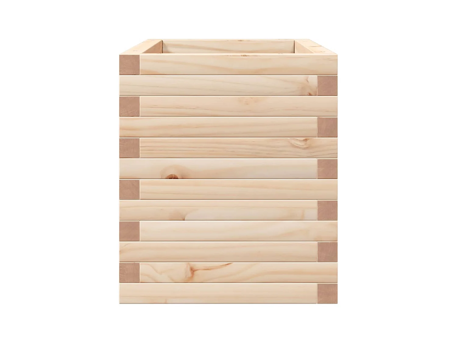 Jardinière bac lit surélevé bois marron 70 x 40 x 45.5 cm 02_0037778