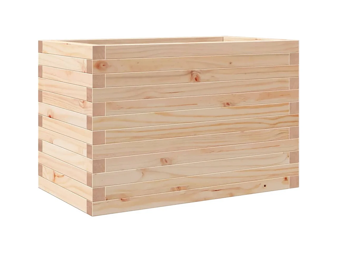 Jardinière bac lit surélevé bois marron 70 x 40 x 45.5 cm 02_0037778