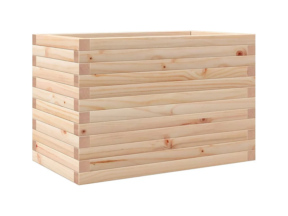 Jardinière bac lit surélevé bois marron 70 x 40 x 45.5 cm 02_0037778