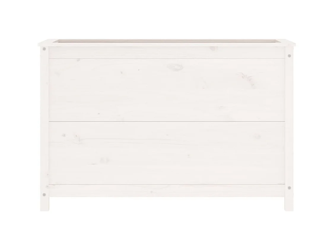Jardinière bac lit surélevé bois blanche 119.5 x 40 x 78 cm 02_0039326