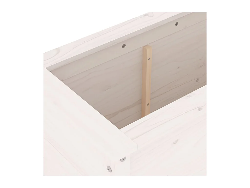 Jardinière bac lit surélevé bois blanche 119.5 x 40 x 78 cm 02_0039326