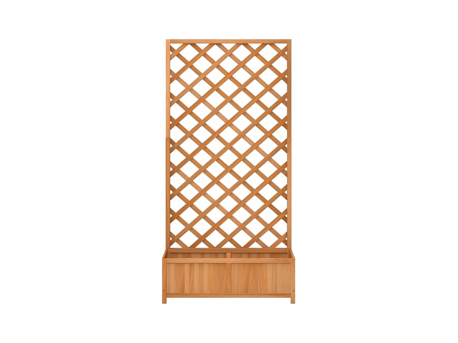 Jardinière bac lit surélevé bois marron 90 x 35 x 180 cm 02_0038327