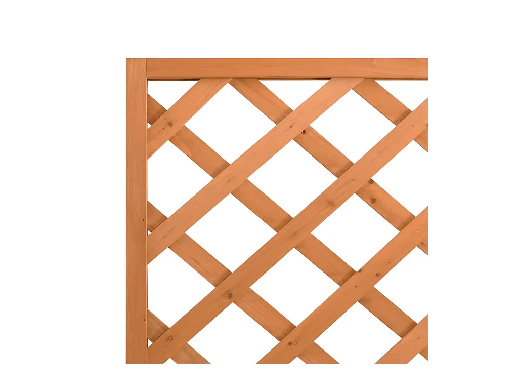 Jardinière bac lit surélevé bois marron 90 x 35 x 180 cm 02_0038327