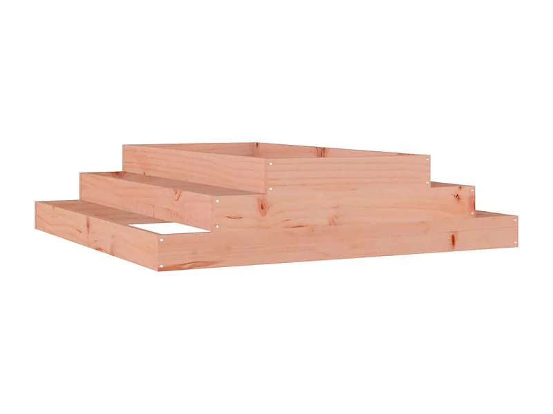 Jardinière bac lit surélevé bois marron 110 x 110 x 27 cm 02_0037305