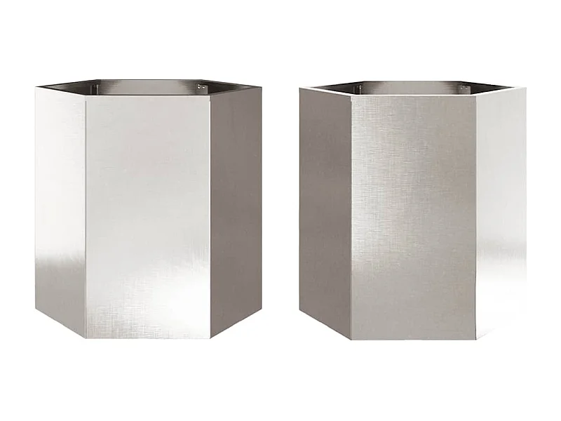 Jardinière bac lit surélevé argenté 46 x 40 x 45 cm 02_0039077