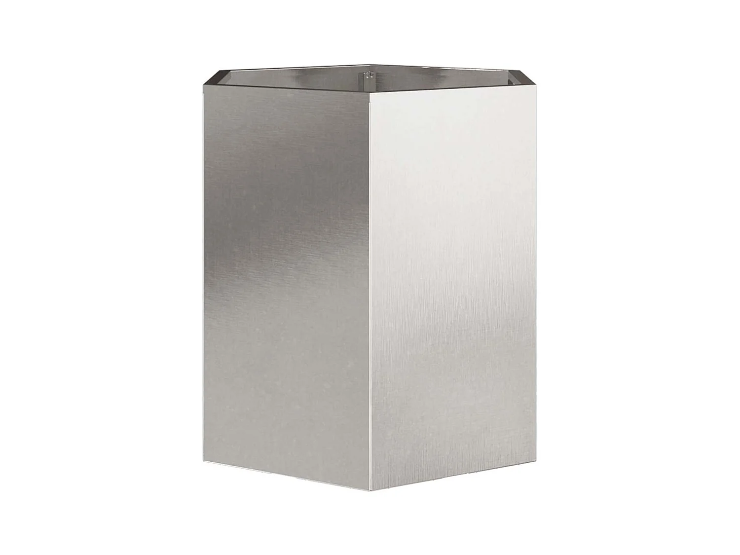 Jardinière bac lit surélevé argenté 46 x 40 x 45 cm 02_0039077