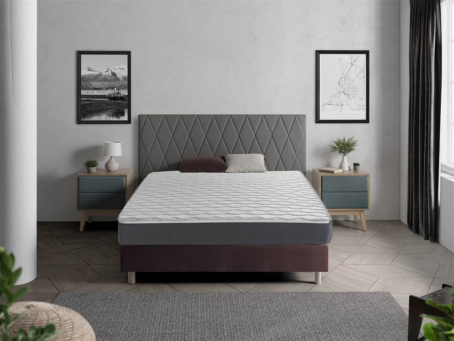 Matelas 80X130 ARES, Epaisseur 18 CM LIT ENFANT, Noyau de Moussee respirante. Montessori