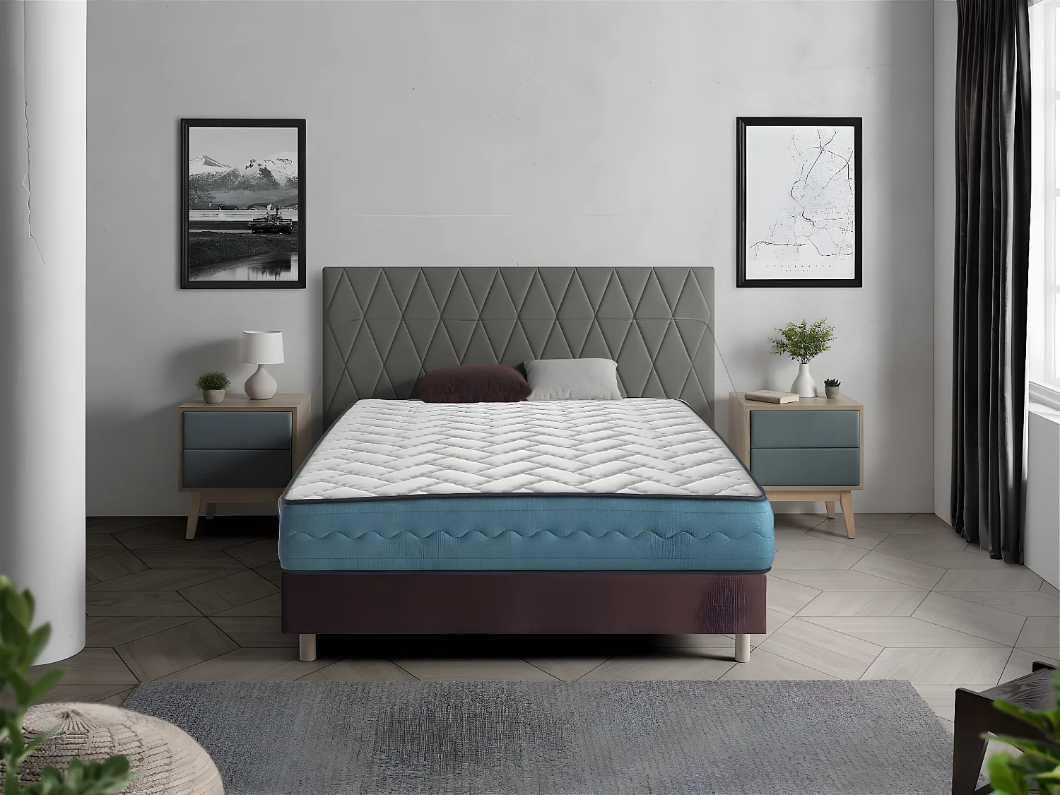 Matras 80X130 DEO, Dikte 22 CM KINDERBED, Traagschuim, gemiddelde stevigheid en ademend