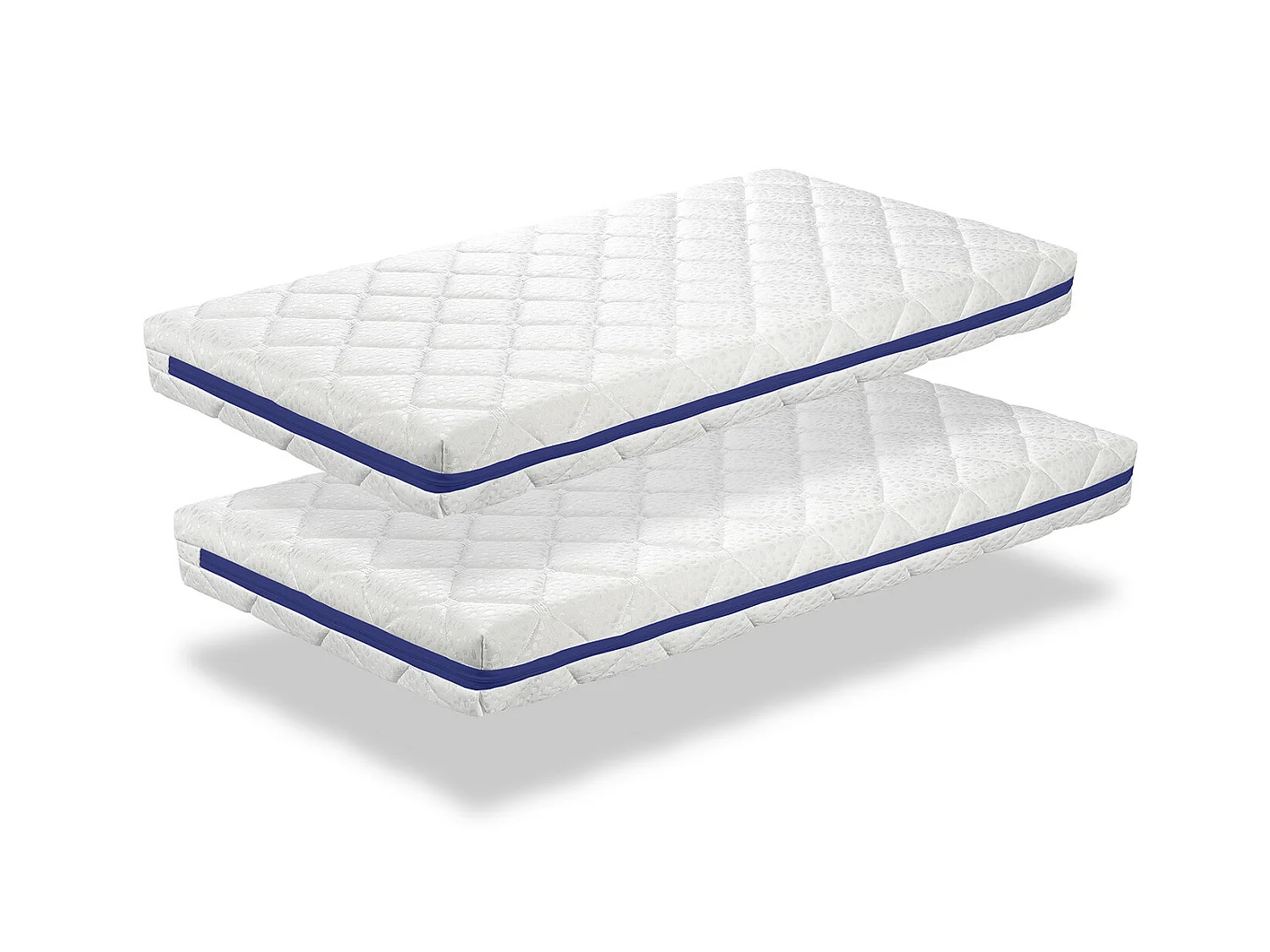 LOT X2 Matelas en  mousse respirante 70X160 HERMES, Epaisseur 11 CM, Dehoussable, Ergonomique et adaptable