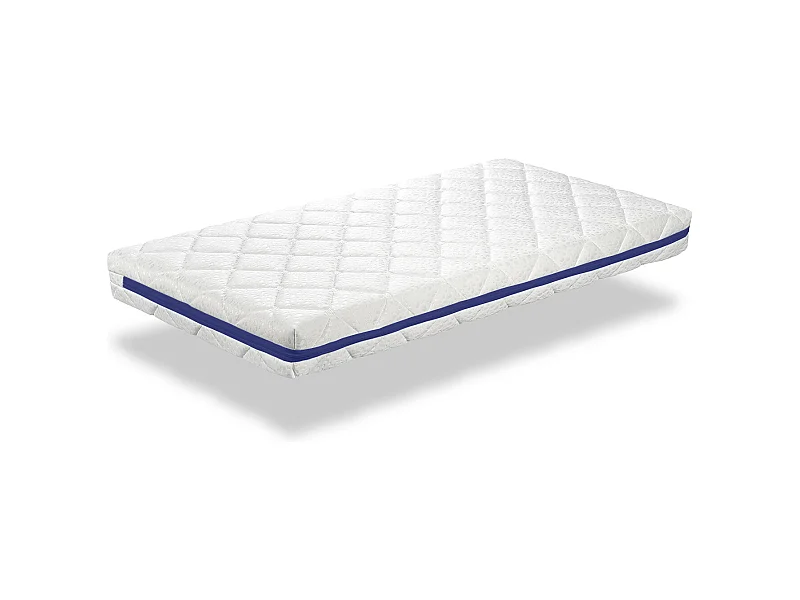 Matelas mousse respirante 90X160 HERMES, Epaisseur 11 CM, Dehoussable, ergonomique et adaptable