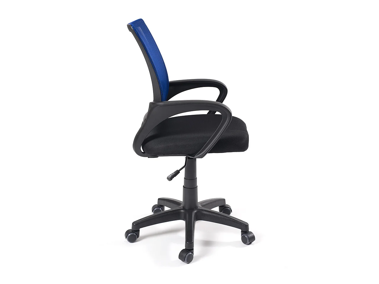 Chaise bureau pivotante hauteur réglable accoudoir renfort lombaire roulettes FLAG-E(Noir bleu)