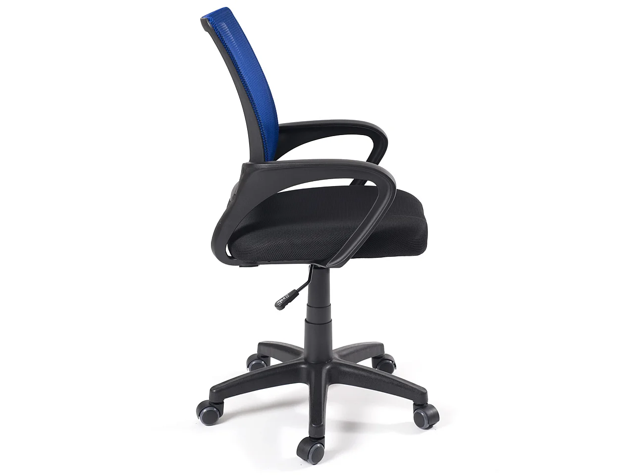 Chaise bureau pivotante hauteur réglable accoudoir renfort lombaire roulettes FLAG-E(Noir bleu)