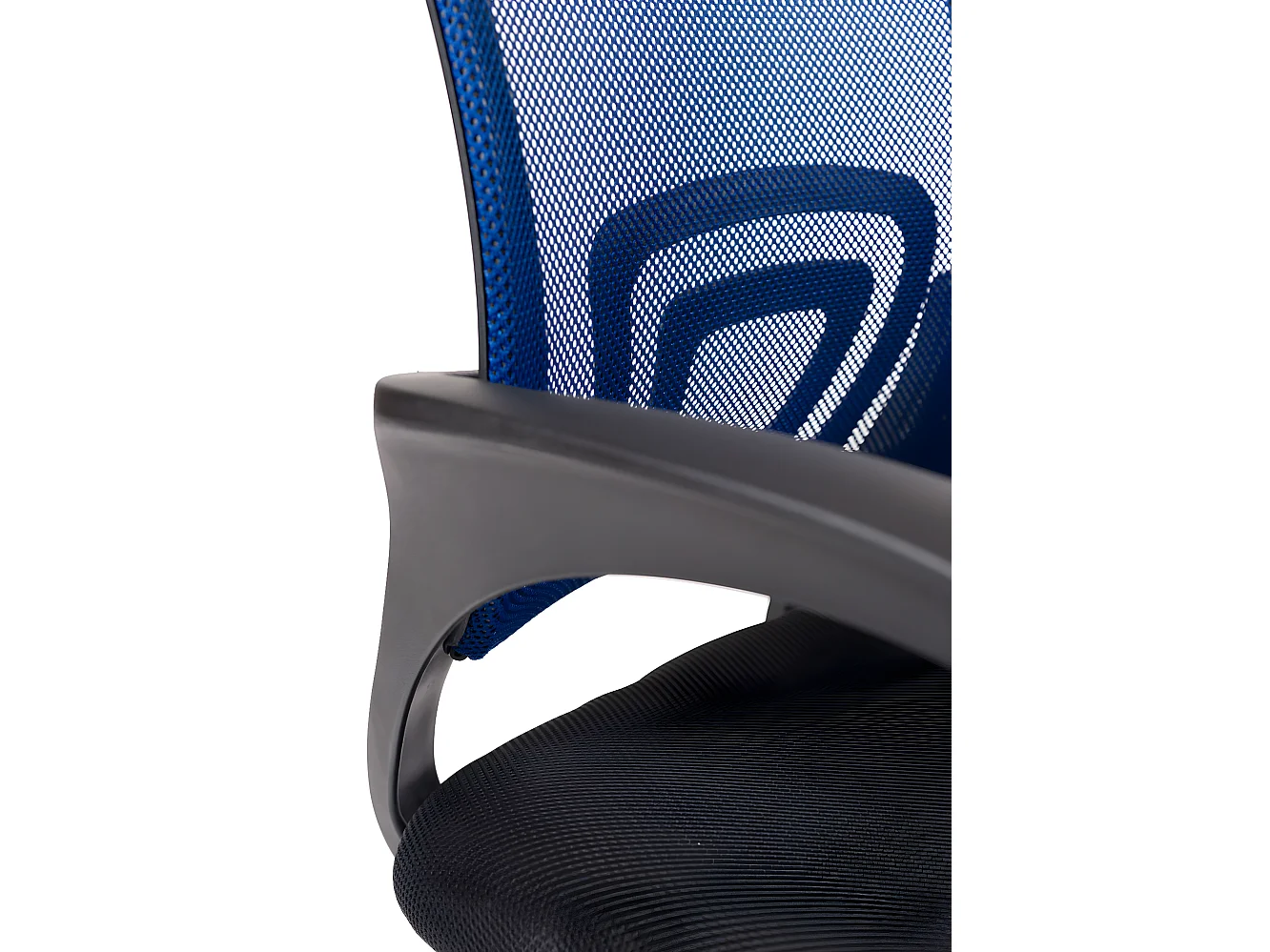 Chaise bureau pivotante hauteur réglable accoudoir renfort lombaire roulettes FLAG-E(Noir bleu)