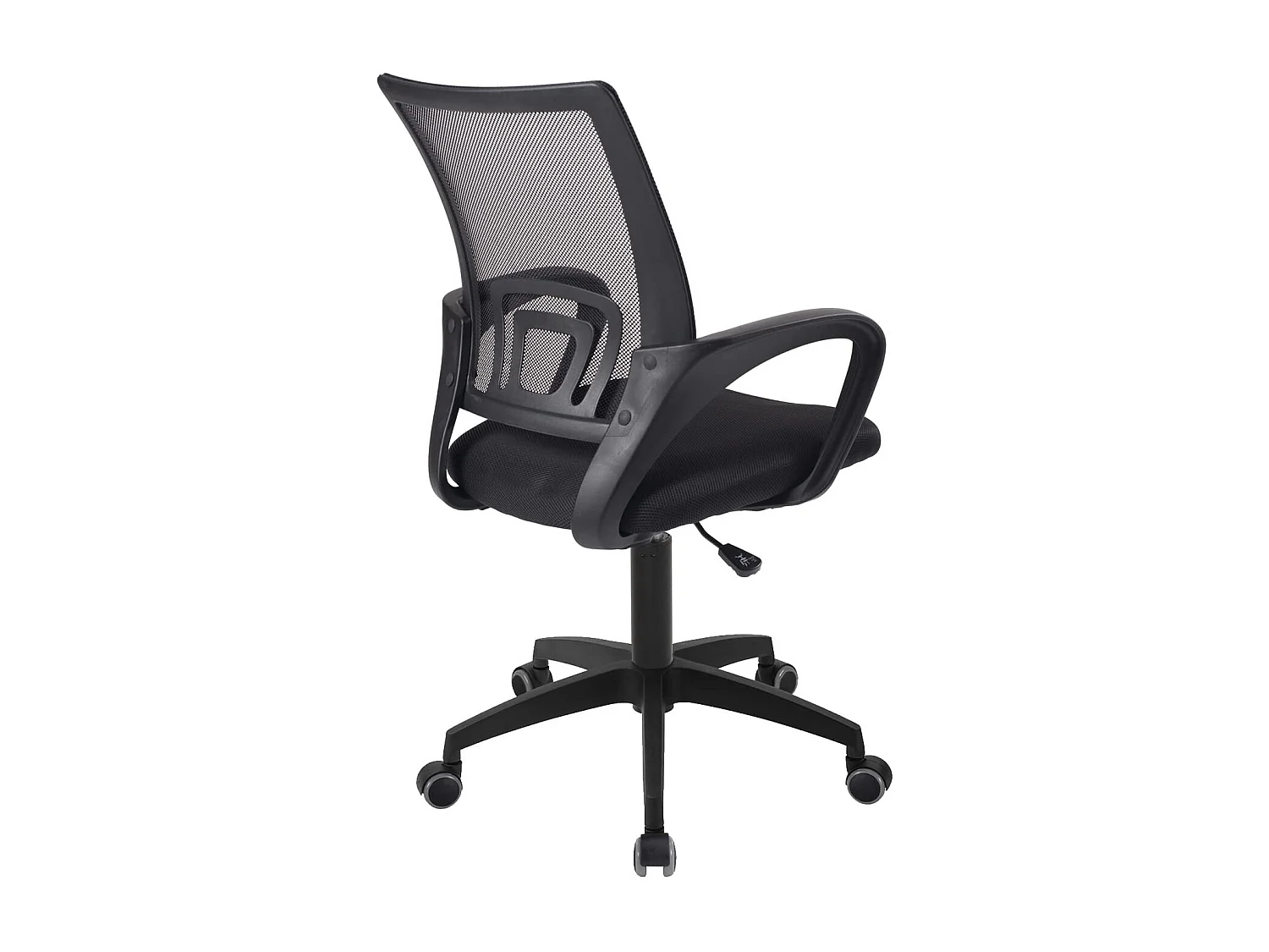 Chaise bureau pivotante hauteur réglable accoudoir renfort lombaire roulettes FLAG-E (Noir)