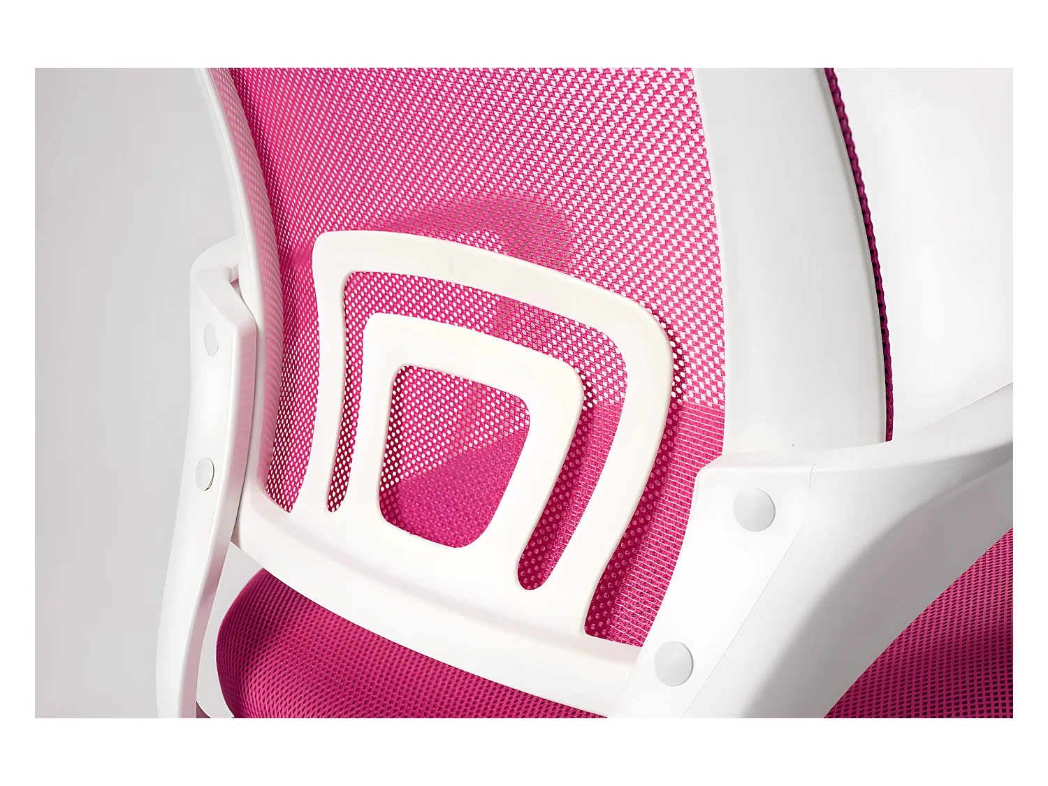 Chaise de bureau, pivotante, hauteur réglable, accoudoir, FLAG-e (rose blanc)