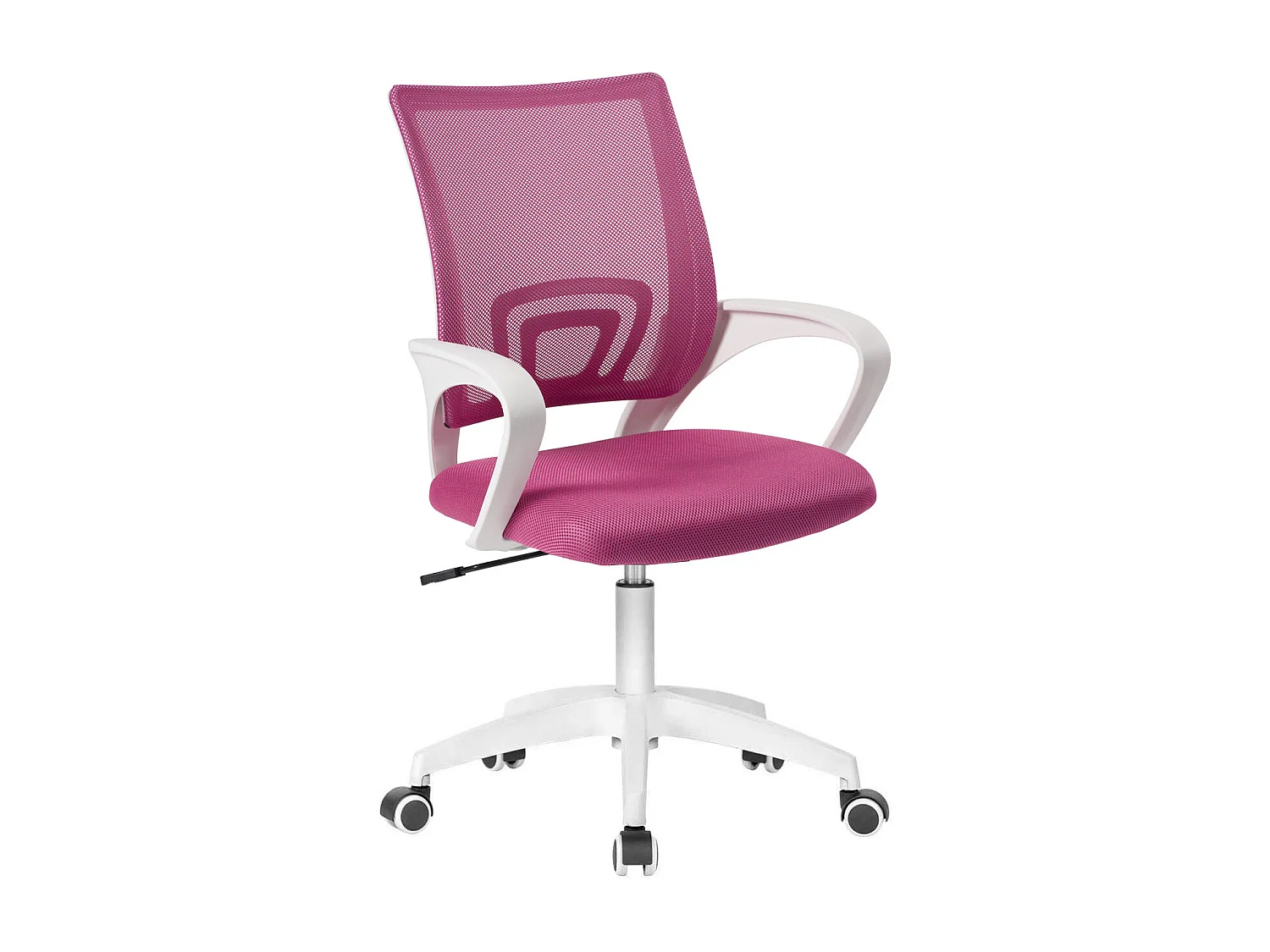 Chaise de bureau, pivotante, hauteur réglable, accoudoir, FLAG-e (rose blanc)