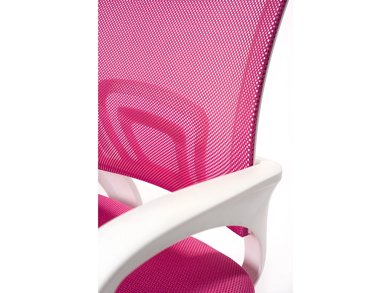 Chaise de bureau, pivotante, hauteur réglable, accoudoir, FLAG-e (rose blanc)