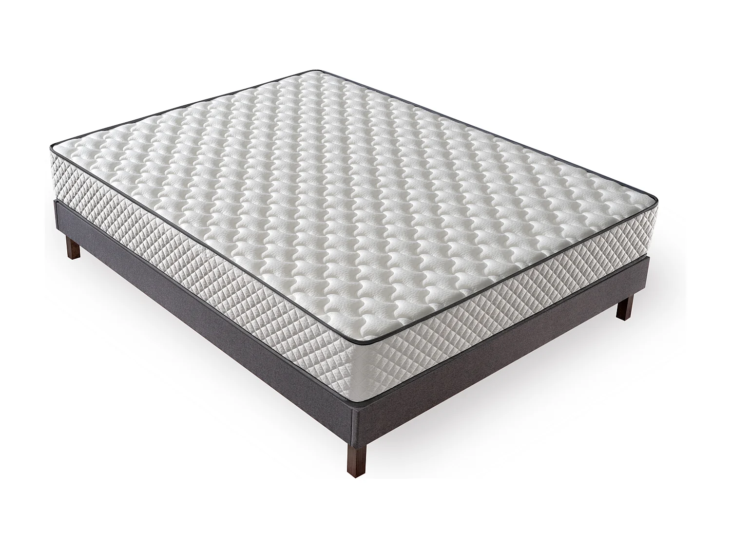 Ensemble matelas + sommier 160x200 cm | Extra Ferme | Double Face (Été-Hiver) | Soutien Équilibré, Parfait et Tonique | H20cm