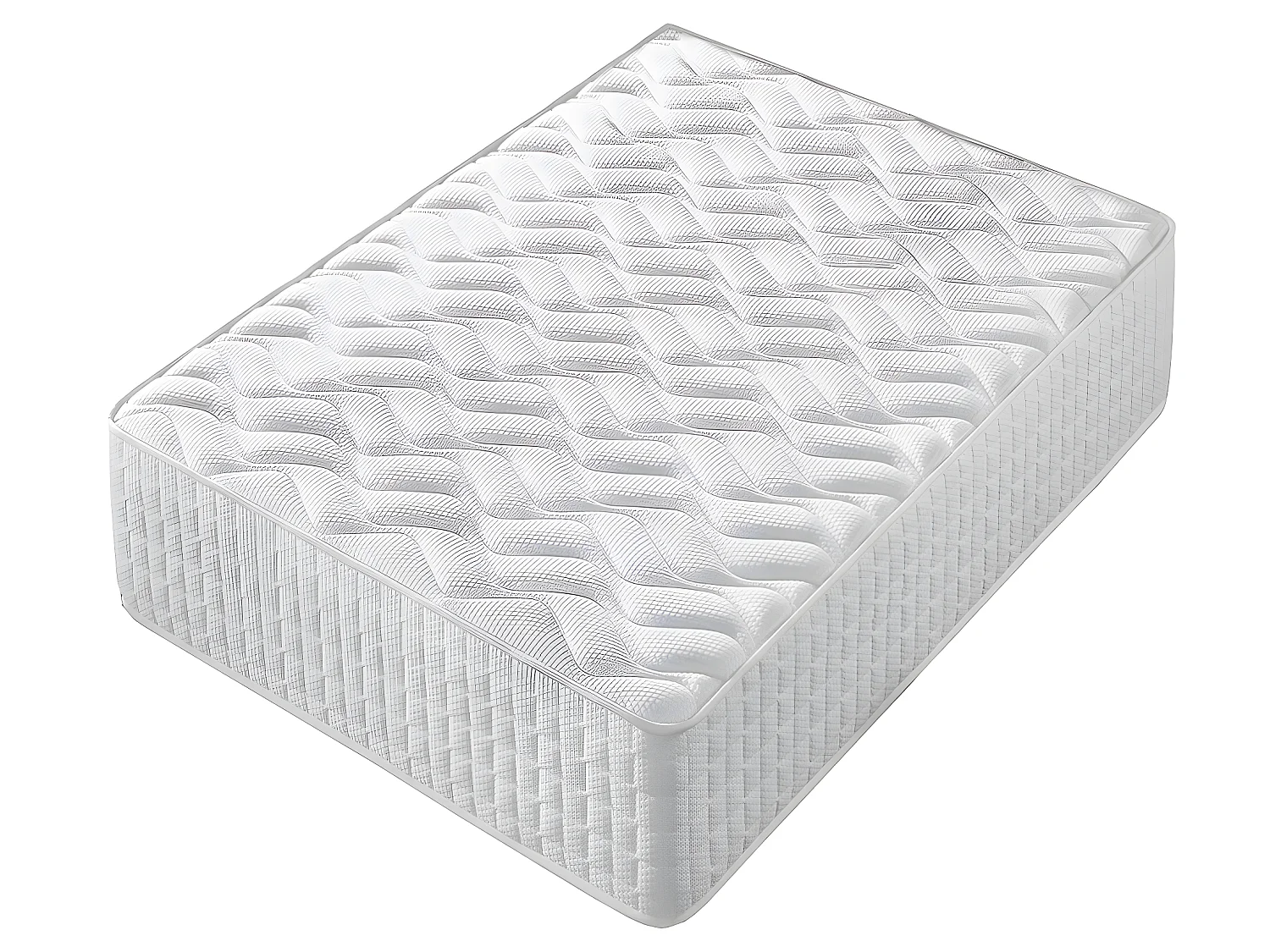 Ensemble 140x190 Matelas + Sommier Kit + Oreillers, Mousse Et Accueil Mémoire De Forme, H30Cm