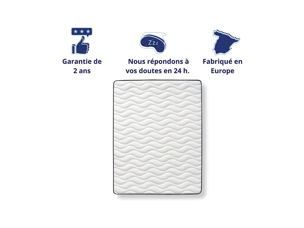 Orthopädische Matratze 135x190 Premium 7-Zonen