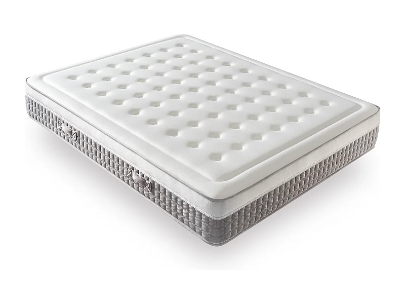 Matelas Mousse 180x200 Berlin - Ferme - Réversible - Côté Été/hiver - H25 Cm