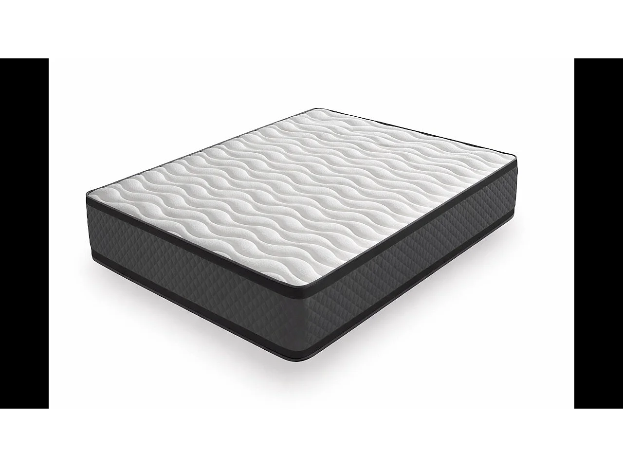 Matelas Mousse 90x190 Cesar - Ferme - Réversible - Côté Été/hiver - H30 Cm