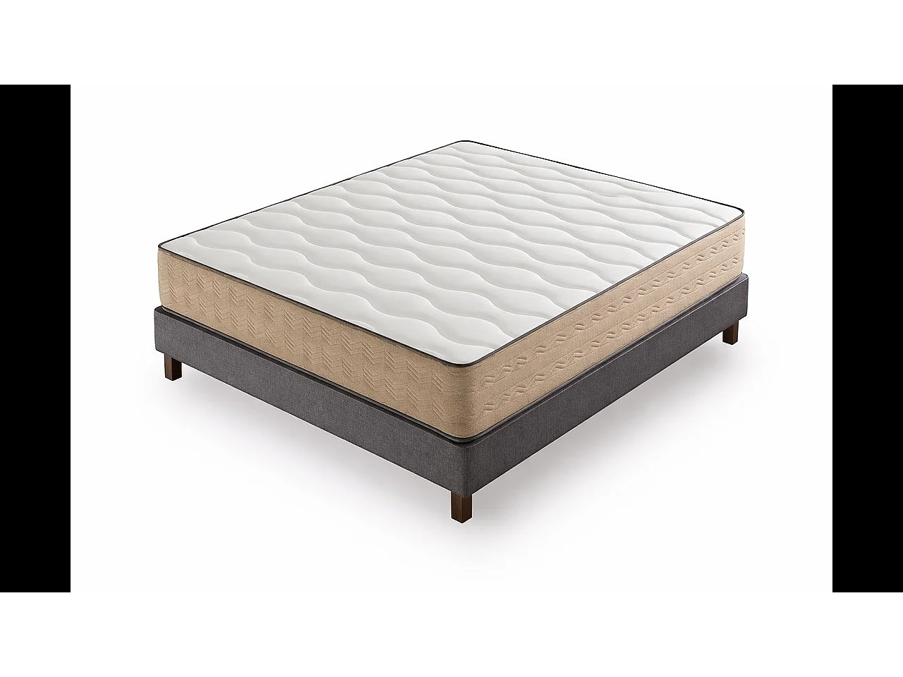 Matelas Mousse 140x200 Firenza - Ferme - Réversible - Côté Été/hiver - H25 Cm