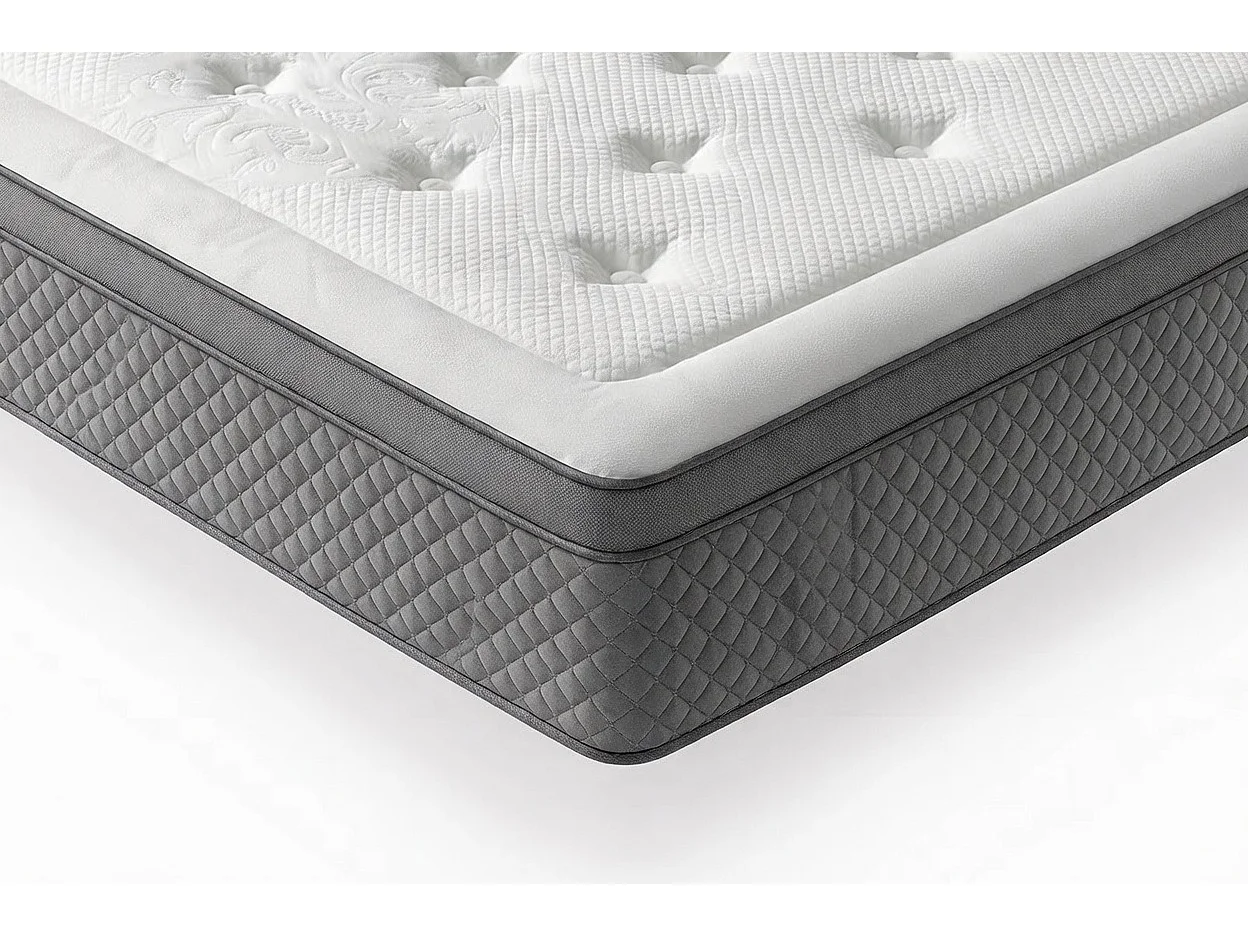 Matelas Mousse 140x190 Amsterdam - Ferme - Réversible - Côté Été/hiver - H30 Cm